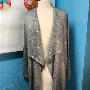 Avenue Sparkling Gray Women's Cardigan